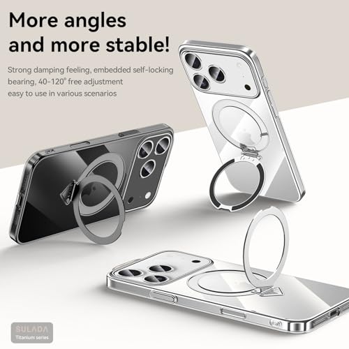 Coque iPhone 17 aimantée transparente rigide noire de protection dos