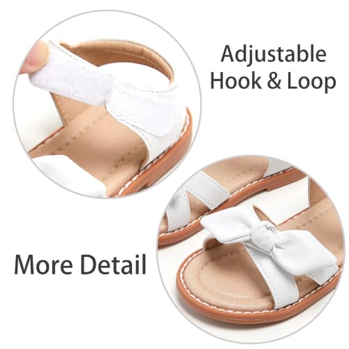 Image of ESTINE Toddler /Little Kid Girls Bow Open Toe Flat Evening Dress Sandals