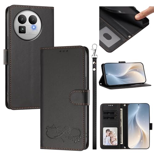 �X�}�z�P�[�X �Ή��@�� for Realme GT 8 Pro �X�}�z�P�[�X�y�J�[�h�E�������[�X���b�g�t�� �E�H���b�g�f�U�C�� �t���b�v�X�^���h �����h�~�@�\�zBlack