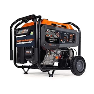 Generac 12,500 Starting Watt Tri-Fuel Portable Generator – Electric Start – Gas, Propane or Natural Gas – Home Backup, Jobsite, or RV – Quiet Operation – Long Runtime – 49-State Compliant