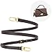 YAZHIMI Vachetta Leather Adjustable Crossbody Strap women crossbody leather purse strap (Coffee-width:0.59 inches(1.5cm))