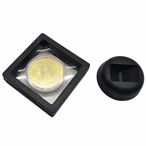 GARASANI Bitcoin Set with Display Item Case and Box, Home Room Office Decoration Collector's Set (Gold) - Image 5