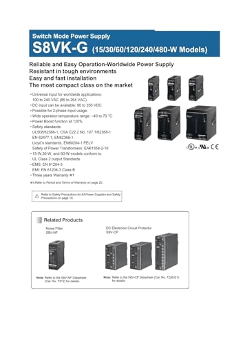 Alimentation à découpage S8VK-G24024 évite les pannes électriques - 3