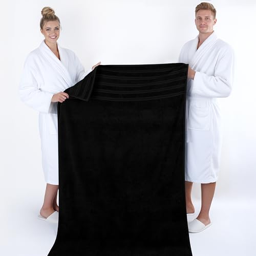 Image of American Soft Linen 100% Cotton Luxury Turkish Towels, 2PC 35x70 Bath Sheet | Soft Absorbent Quick Dry OEKO Tex Standard 100 Certificated Durable Machine Washable Breathable Premium Hotel Quality
