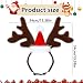NYZQIW Weihnachten Haustier Stirnband,Haustier Stirnband Weihnachten Rentier,Katze Hund Weihnachten Stirnband,Weihnachten Rentier Geweih,Rentier Haarreif Für Haustiere,Elch Kopfbedeckung