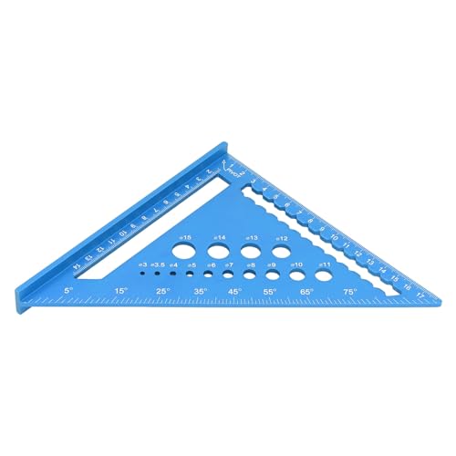 Regla triangular de aluminio de 7 pulgadas miniatura 2