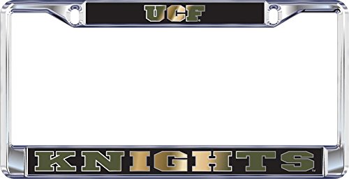 Craftique UCF Central Florida Mirrored Knights License Plate/Tag Frame