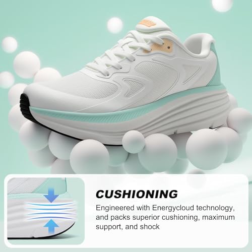 Image of ALEADER Womens Walking Shoes for 12-Hour Work Comfort, Anti-Fatigue Max Cushion Shoes for Standing All Day - Wide Fit for Nurses, Retail