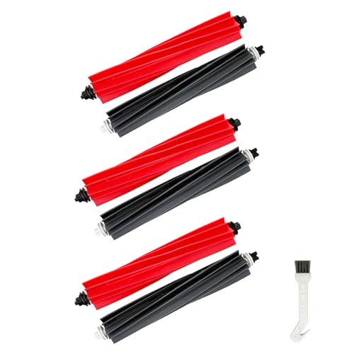 Image of 3 Sets Q8 Max Brush Replacement Compatible for Roborock S8 Pro Ultra /S8 /S8+ /Q8 Max+ /Q5 Pro /Q5 Pro+ Robot Vacuum Cleaner, Dual Rubber Roller