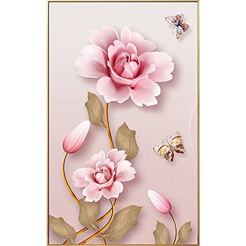 Broderie diamond painting complet de grand format 40x100cm kit mosaïque lotus