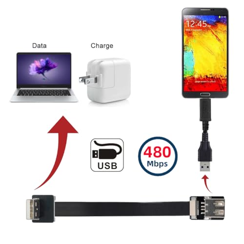 Cable USB 2.0 Type-A Macho a Hembra 1.0 m plano miniatura 4