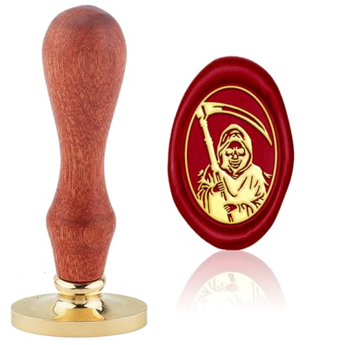 Hobbspring Vintage Skeleton Wax Seal Stamp Skull Sickle Sealing Wax