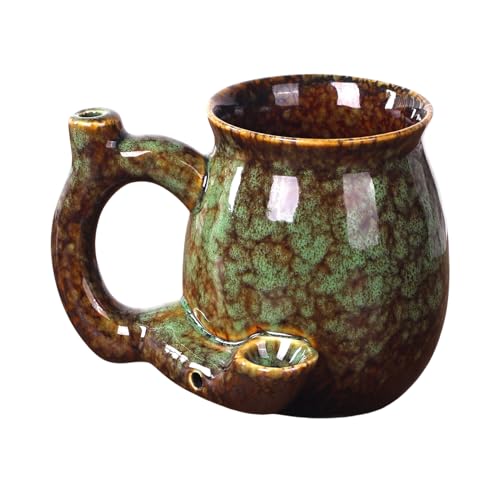 Taza de café - Taza de cerámica de 380 ml, apta para microondas, soporte para bebidas de cocina, uso para leche caliente y fría, agua, zumo, latte, té, cerveza, whisky | Presente