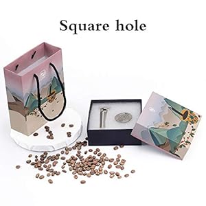 Koffie Capsule Filter, SUNJULIY Roestvrij Staal Koffie Capsule Set met Drukken Hamer 8 Water Inlaten Herbruikbare…