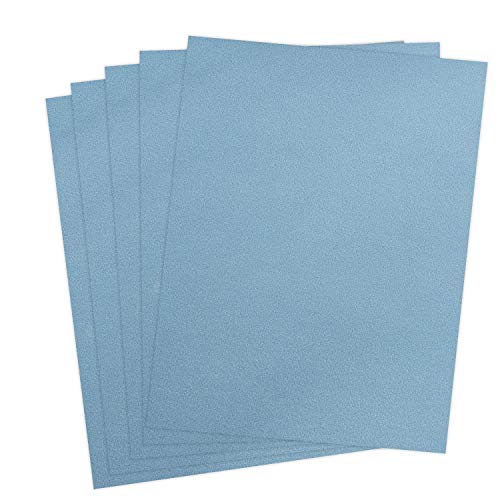 Rozzy Crafts - White Flock Heat Transfer Vinyl (HTV) - Flocked - 5 Sheets Each 12 inches by 10 inches - Works with Cricut, Silhouette, and All Other Cutting Machines
