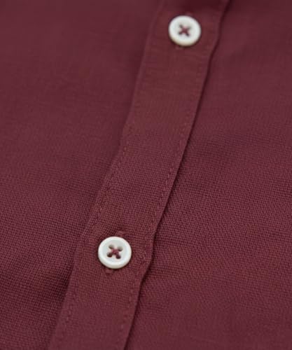 Image of VastraVibes Premium Cotton Linen Shirt for Men | Half Sleeve Slim Fit Casual Shirts | Lightweight Beach Wear & Festive Outfits | Trending Pastel Colors