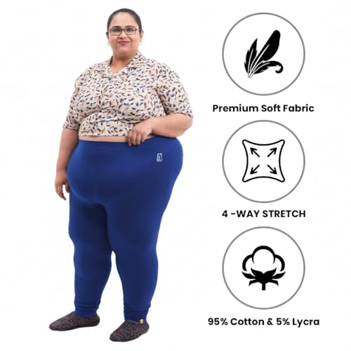 Image of BIGTEES Cotton Leggings for Women Full Length | Stretchable, Soft & Comfortable Pants for Women