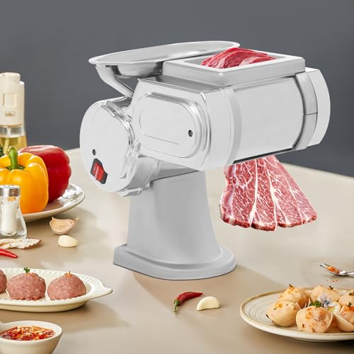 Máquina eléctrica cortadora de carne 600W, 1.7mm grosor miniatura 4