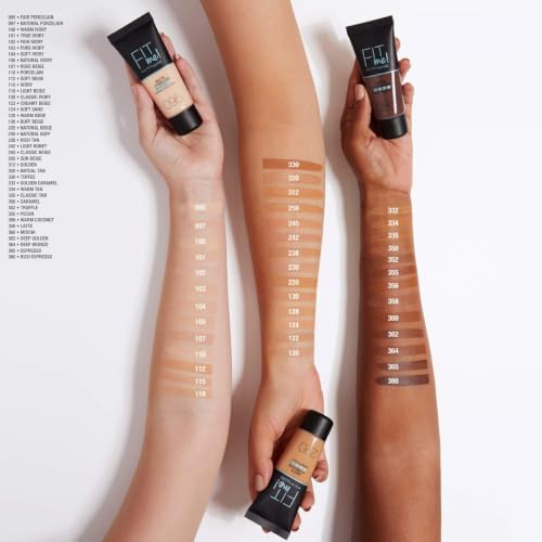 Maybelline Fond De Teint Fit Me Matte Et Poreless 352 Cacao - vue 4