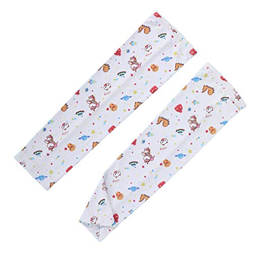 Lemong Kids - Manguitos de enfriamiento con protección UV para niños, Infantil, color rojo, tamaño medium