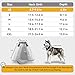 Vithael Upgraded Dog Cone Collar for Large Medium Dogs, Soft Dog Cone with Double-Layer Design, Adjustable Pet Recovery Collar for Dogs After Surgery, Elizabethan Collar (XS, Grey)