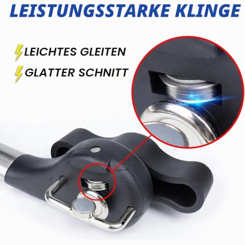 Foto von Manueller Dosenöffner Ohne Scharfe Kanten - Sicherheits-Handheld Mit Flaschenöffner für Alle Arten von Lebensmitteln in Dosen