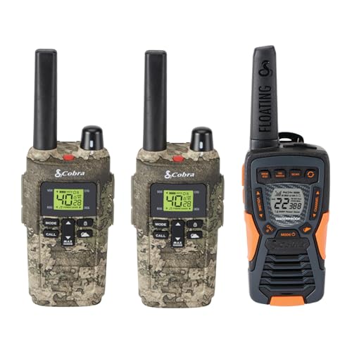 Image of Bundle of Cobra RX380 TTC Walkie Talkies (2-Pack) + Cobra ACXT1037R FLT Walkie Talkie (1-Pack)