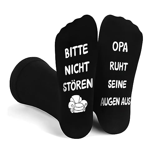 yumcute Opa Socken, Geschenk Herren Geburtstag Opa Geschenke für Senioren Geburtstagsgeschenk für Männer Opa Papa Socken Herren 36-45