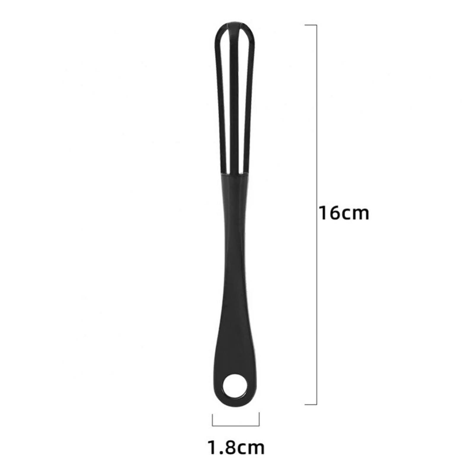 Batidor de huevos reutilizable, mini cuchara batidora de huevos con mango ligero, batidor manual de huevos de mano, batidor de huevos de crema, utensilio de cocina