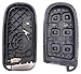 Horande Replacement Key Fob Cover Case fit for Dodge Charger Challenger Jeep Grand Cherokee Compass Renegade Patriot Grand Comander Chrysler 300 Keyless Entry Key Fob 3 Button