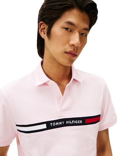 Image of Tommy Hilfiger Men's Short Sleeve Casual Polo Shirts in Regular Fit with Chest Logo Designs