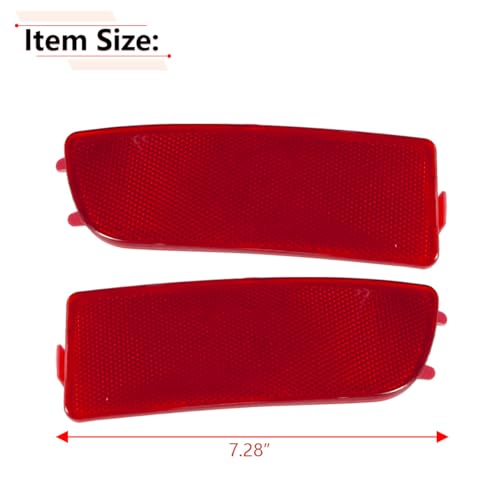 Image of RLB-HILON Rear Bumper Reflector Compatible with Mercedes Benz Sprinter | for Sprinter 2500 3500 2010 2011 2012 2013 2014 2015 2016 2017 2018 Year