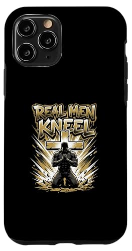 Real Men Kneel Christian Dad Faith Prayer �X�}�z�P�[�X iPhone 11 Pro �p