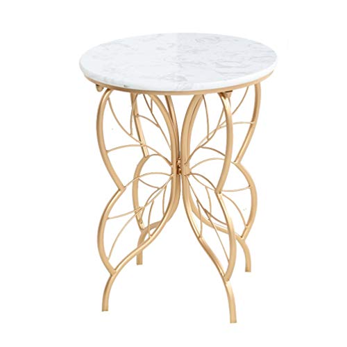GWW Perfect FurnitureIron Art Small Round Table, Marble Living Room So GWW Perfect FurnitureIron Art Small Round Table, Marble Living Room So