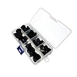 Material: Nylon Blindstopfen Sortiment 6, 8, 10, 13, 16, 19mm Abdeckstopfen Kappen Schwarz Nylon