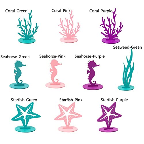 Sjiaor Decorazione da tavolo a tema sirena per