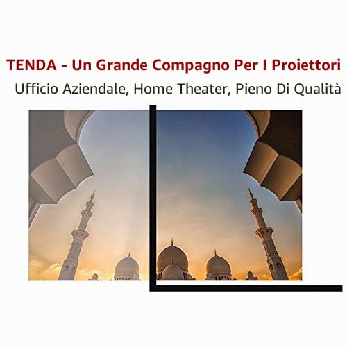 Schermo portatile per proiettore teatro esterno HD pieghevole anti- (84 pollici)