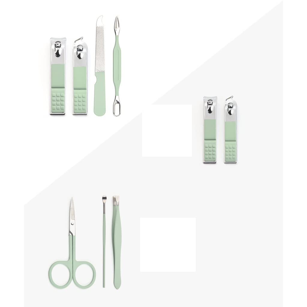 Set de Cuidado de uñas de 7 Piezas, Personal y portátil con Lima incorporada, Ideal para Hombres y Mujeres. Manicura en casa o de Viaje.