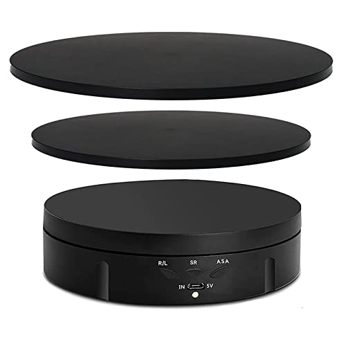 Plateau tournant électrique 3 en 1 motorisé photo avec plateau interchangeable et câble USB