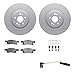 Dynamic Friction Company Front Geospec Brake Rotors with Ultimate Duty Performance Brake Pads includes Sensor and Hardware 4422-63002