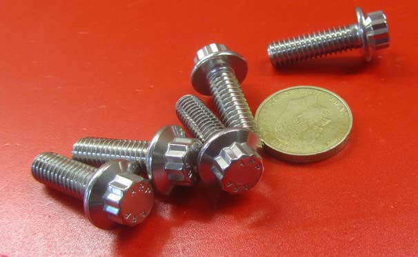 450 Stainless Steel 12-Point FT Bolts 5/16-18 x 1.00 Length 5 pcs