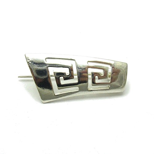 Broche en argent 925 Méandre Empress fermoir sûr pour pulls et vestes