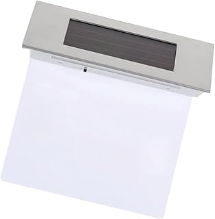 OSALADI 2pcs Solar Light Board Exterior Solar Lights Metal Signs Outdoor Sign Address Numbers for Light Address Plaque Wall Art Lighted Body Induction Light Body Induction Lamp LED Silver