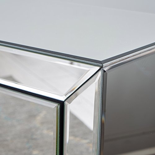 Christopher Knight Home Lucretia Mirror Finished 3-Drawer Accent Table, Clear #TOP6