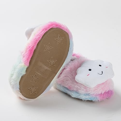 Baby Girl's Premium Soft Plush Slippers Cartoon Warm Winter House Shoes3