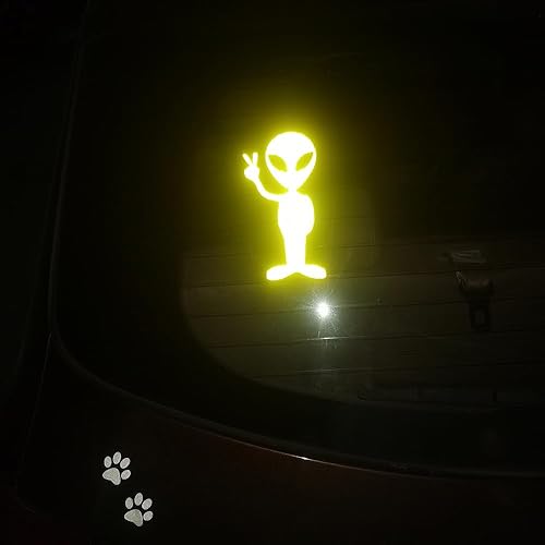 Miniatura 2 de HungMieh Adhesivos altamente reflectantes de vinilo para automóviles de alta intensidad, señales de advertencia de seguridad reflectantes de 7 años,