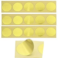 MNYR 100pcs Gold Vintage Embosser Stamp Sealing