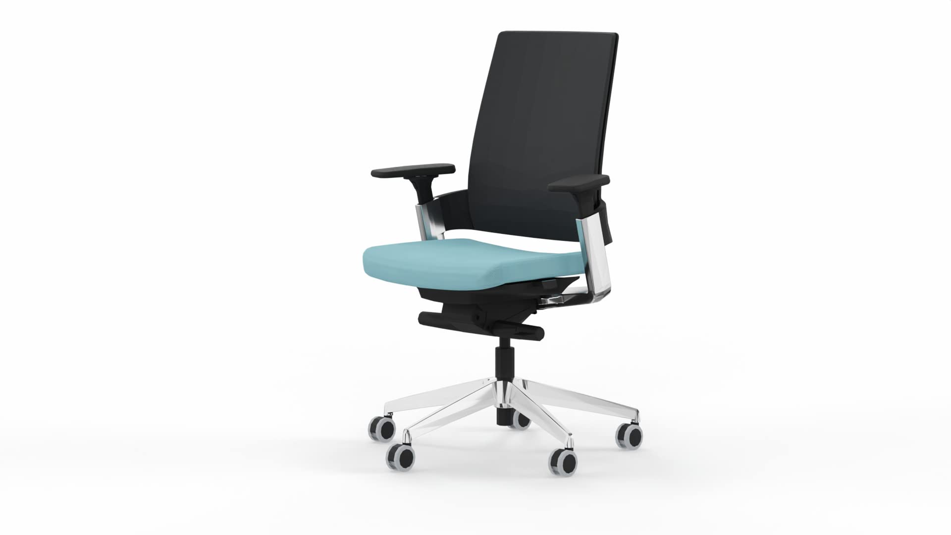Sillón de Oficina de diseño Top Gama Profesional 3.60 Color Azul Cielo Silla Profesional de Escritorio