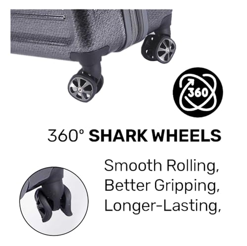 Harley-Davidson 30 in. Cruiser Hard Sided Expandable Wheeling Luggage, Charcoal3