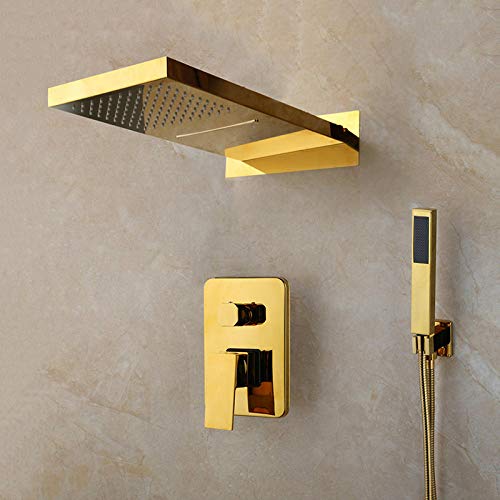 Ensemble de douche de salle de bain 2 fonctions LWX en laiton pour rénovation moderne